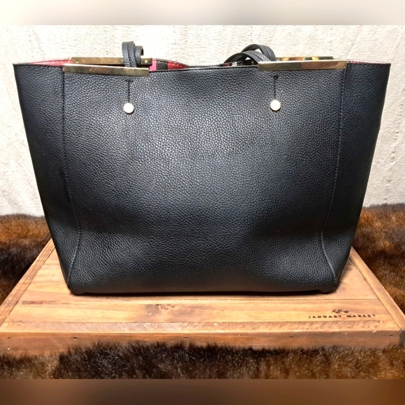 Steve Madden Large Leather Tote - Picture 2 of 6